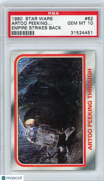 1980 Star Wars Empire Strikes Back Artoo Peeking Through #62 PSA 10