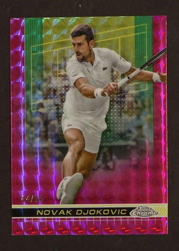 2024 Topps Chrome Tennis #1 Novak Djokovic Pink /65