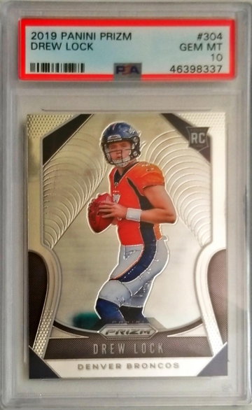Drew Lock Prizm PSA 10 