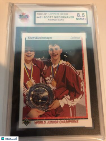 1990-91 Upper Deck Scott Niedermayer Rookie KSA 8.5