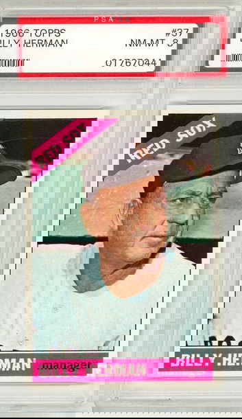 1966 Topps Billy Herman #37 PSA 8 P1355