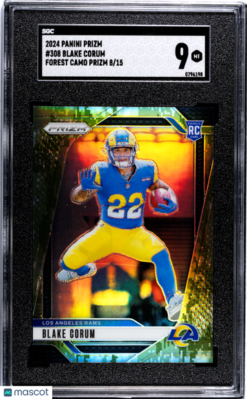 2024 Panini Prizm Blake Corum #308 Forest Camo SGC 9