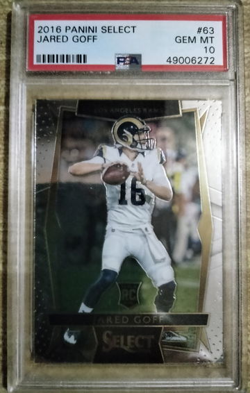 2016 Panini Select Jared Goff Rookie RC PSA 10 #63