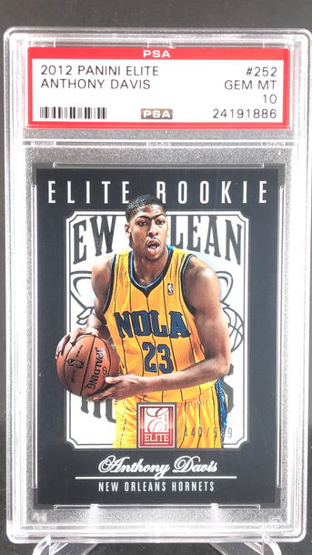 2012 Anthony Davis Rookie Panini Elite #/599 PSA 10 Gem Mint RC Rare Pop 10