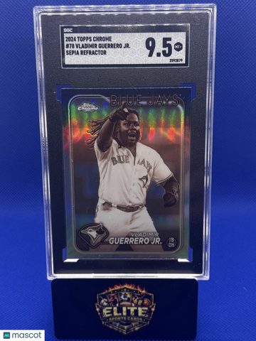 2024 Topps Chrome Vladimir Guerrero Jr. #78 Sepia Refractors SGC 9.5
