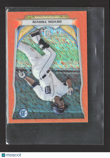 2014 Bowman Chrome Devon Travis #BM-DT2 Orange Refractor 20/50
