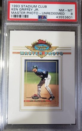 1993 Stadium Club Griffey Jr. Master Photo PSA 8