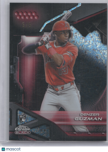 2026 Topps Chrome Black Denzer Guzman #69 Red Mini Diamond RC 5/5