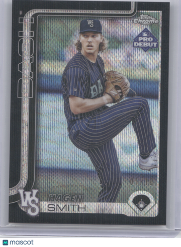 2025 Topps Chrome Pro Debut Hagen Smith #PDC-74 Black Wave 01/10