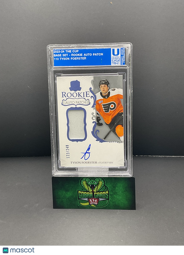 2024 2023-24 Upper Deck The Cup Tyson Foerster #110 Rookie Patch Auto /249 Rookie Patch
