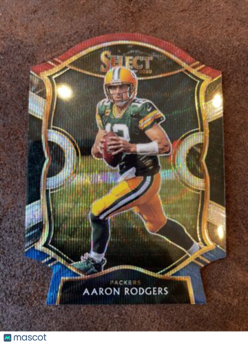 2020 Select Football Aaron Rodgers Concourse Tri Color Die Cut  JETS SUPERSTAR