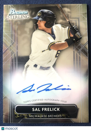 SAL FRELICK 2022 Bowman Sterling On-Card AUTO PA-SF Milwaukee Brewers