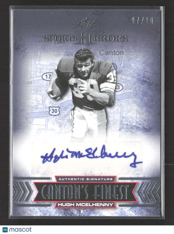 2013 Leaf Sports Heroes Canton's Finest Hugh McElhenny #CF-HM1 /10 Authentic Signature