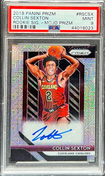 2018 Panini Prizm Collin Sexton Rookie Signatures Mojo!! SSP! #/25! PSA 9