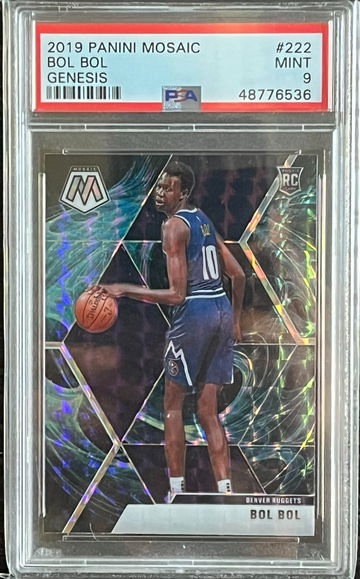 2019 Panini Mosaic Genesis #222 Bol Bol Rookie RC PSA 9 MINT