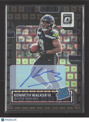 2023 Panini Donruss Optic Prizm Kenneth Walker III #218 19/25 Auto
