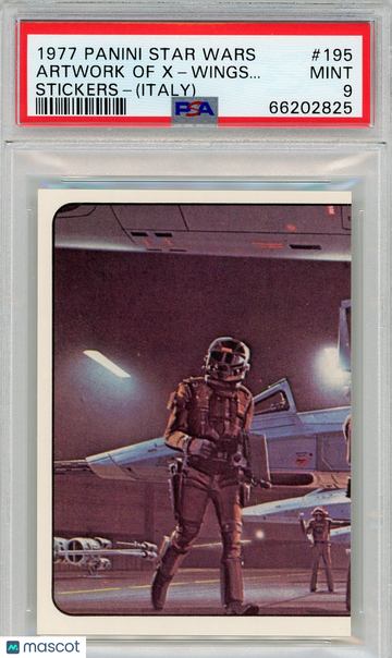 1977 Panini Stickers Star Wars (Italy) Artwork Of X-Wings.. . #195 PSA 9