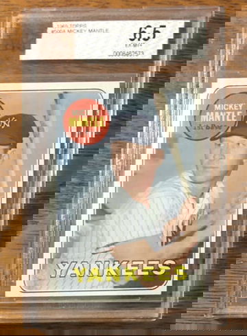 1969 Topps #500 Mickey Mantle BVG 6.5 Yellow Letters HOF EX NM plus