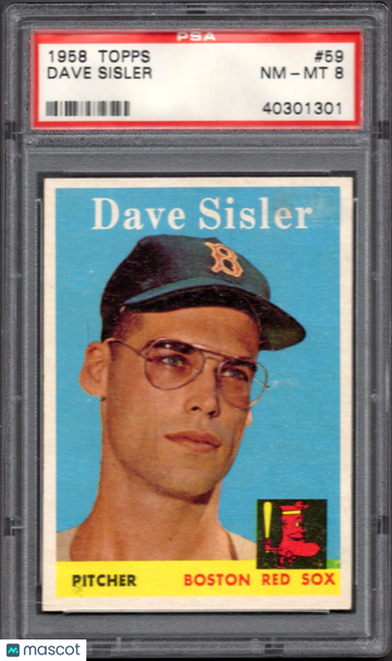 1958 Topps Dave Sisler #59 PSA 8
