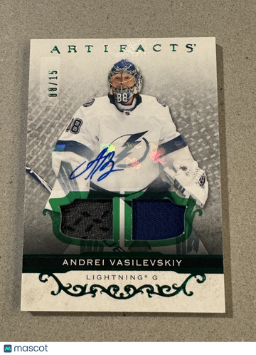 2021-22 Upper Deck Artifacts Andrei Vasilevskiy #110 /15 Patch