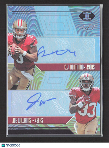 2017 Panini Illusions Joe Williams C.J. Beathard #RD-BW Rookie Dual Signs