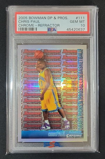Chris Paul - 2005 Bowman DP & Pros RC #111 Chrome Refractor 223/300 PSA 10 Pop 7