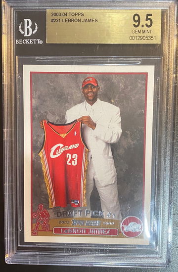 2003 Topps Lebron James BGS 9.5 Gem-Mint