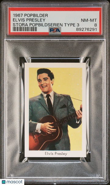 1967 Popbilder Stora Popbildserien Type 3 Elvis Presley PSA 8