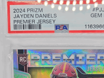 2024 Panini Prizm Jayden Daniels #PJ-JDS [Base] Rookie Memorabilia Insert PSA 10 Panini Authentic