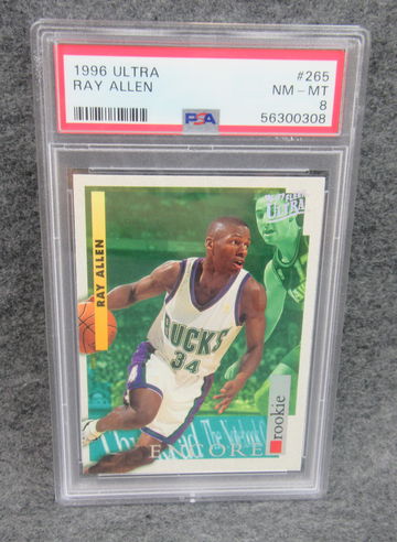 1996-97 Fleer Ultra Rookie Encore Ray Allen RC PSA 8
