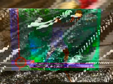 2024 Topps Chrome US Olympic JIMMER FREDDETTE #/99 Green Refractor 3x3