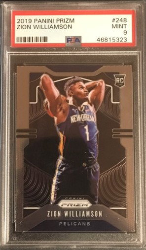 2019-20 Prizm - ZION WILLIAMSON - Rookie - PSA 9