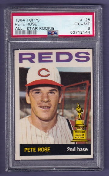 1964 Topps #125 Pete Rose PSA 6