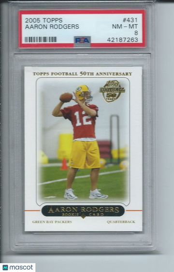 2005 Topps Aaron Rodgers #431 PSA 8