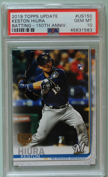 2019 Topps Update 150th Anniversary Keston Hiura PSA 10