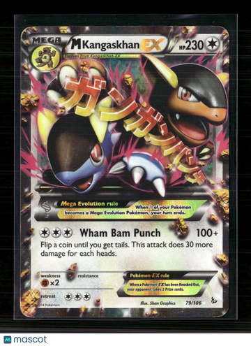 2014 Flashfire M Kangaskhan EX Holo Ultra Rare FA #79/106