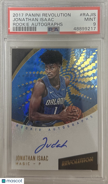 2017 Panini Revolution Rookie Autographs Jonathan Isaac #RAJIS PSA 9