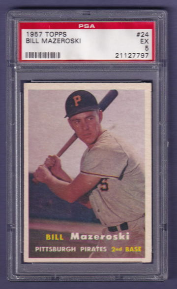 1957 Topps #24 Bill Mazeroski PSA 5