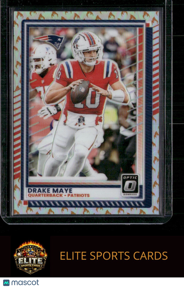 2025 Donruss Optic Drake Maye #47 Fire