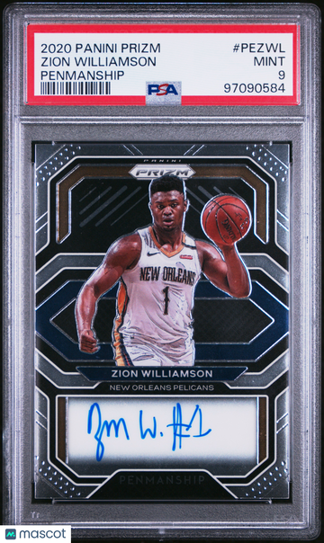 2020 Panini Prizm Penmanship Zion Williamson #PEZWL PSA 9