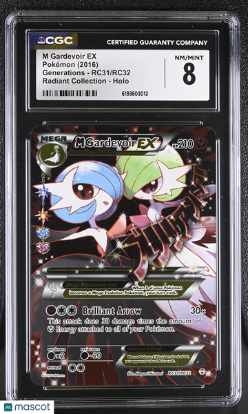 M Gardevoir EX #RC31/RC32 2016 Pokemon Generations CGC 8