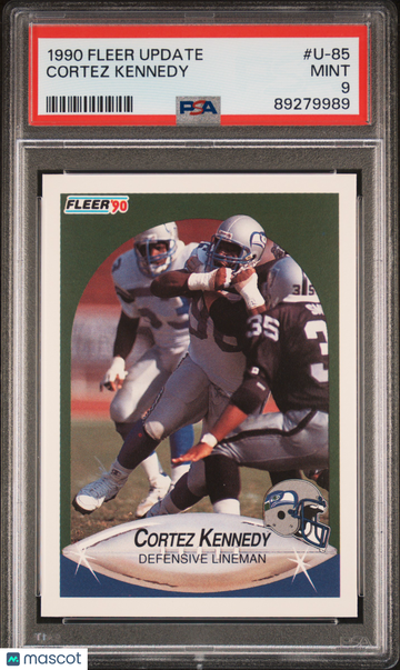 1990 Fleer Update Cortez Kennedy #U-85 PSA 9