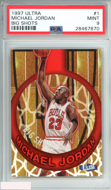 1997 ULTRA BIG SHOTS MICHAEL JORDAN #1 BIG SHOTS PSA 9 MINT