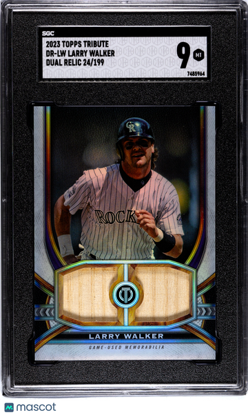 2023 Topps Tribute Larry Walker #DR-LW /199 Game-Used Memorabilia