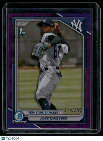 2024 Bowman Chrome Jose Castro #BCP-175 Prospects Purple Refractors SN