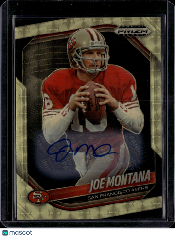 2026 Panini Prizm Black Joe Montana #130 Gold 1/5