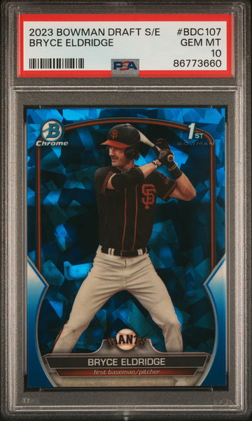 2023 Topps Bowman Draft Sapphire Edition Bryce Eldridge #BDC107 PSA 10