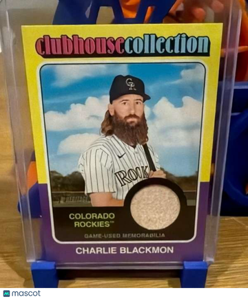 2024 Topps Heritage - Clubhouse Collection Relics Charlie Blackmon #CCR-CBL