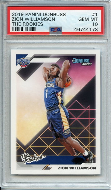 Zion Williamson The Rookies Donruss PSA 10 NEP