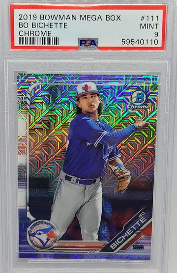 2019 Bowman Mega Box Chrome #BCP111 Bo Bichette PSA 9 